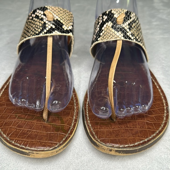 Sam Edelman Snake Print Snake Skin Sandal size 10 - Picture 2 of 7